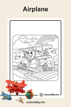 Airplane coloring pages