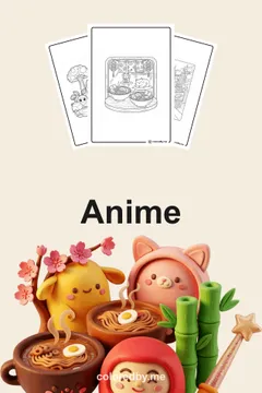 Anime coloring pages
