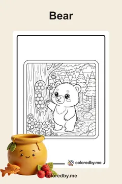Bear coloring pages