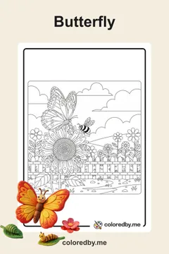 Butterfly coloring pages