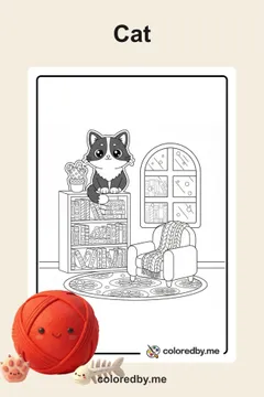 Cat coloring pages
