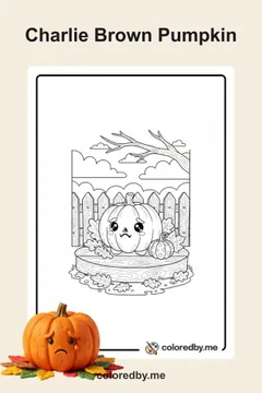 Charlie Brown Pumpkin coloring pages