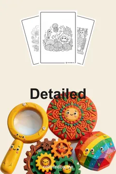 Detailed coloring pages