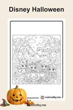 Disney Halloween coloring pages