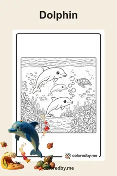 Dolphin coloring pages