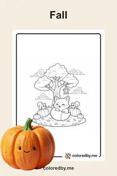 Fall coloring pages