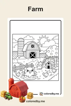 Farm coloring pages
