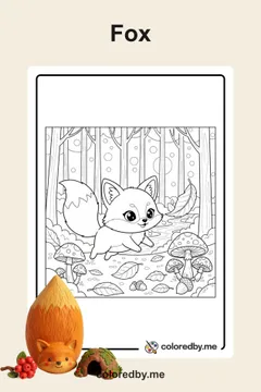 Fox coloring pages