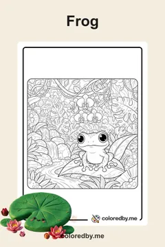 Frog coloring pages