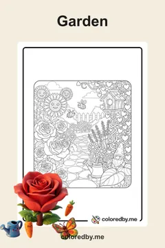 Garden coloring pages