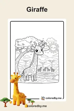 Giraffe coloring pages