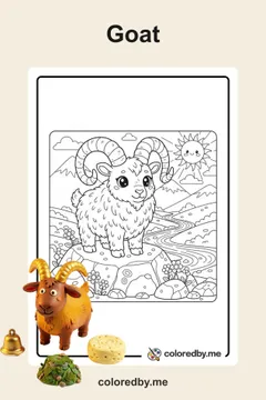 Goat coloring pages