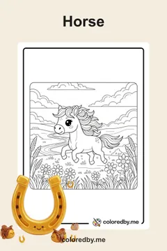 Horse coloring pages