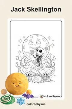 Jack Skellington coloring pages