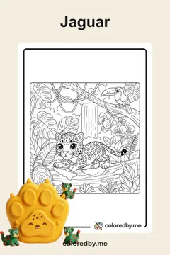 Jaguar coloring pages