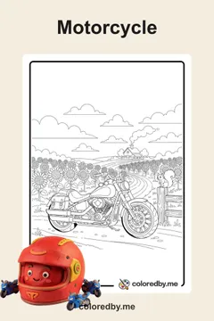 Motorcycle coloring pages
