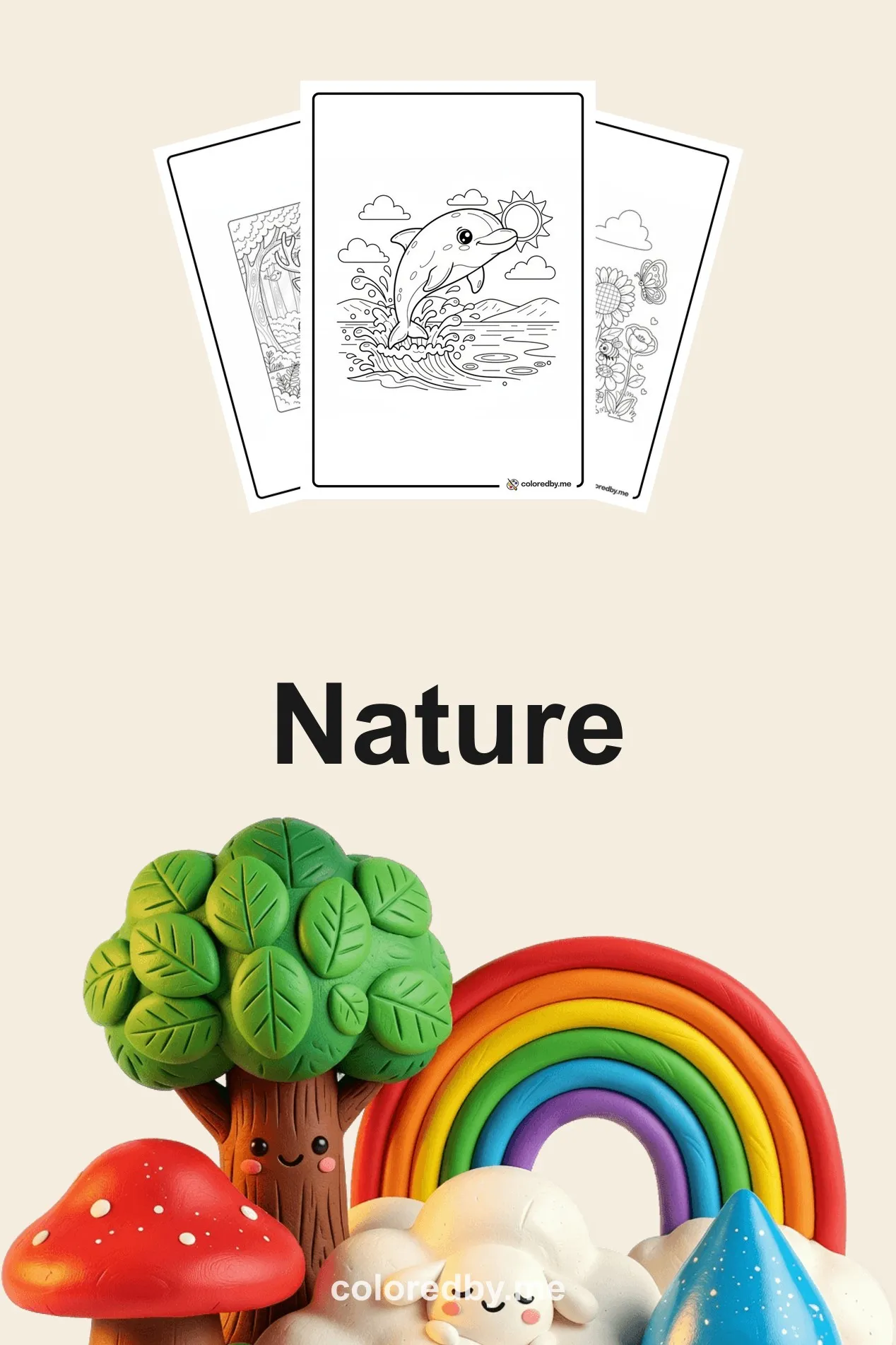 Nature coloring pages