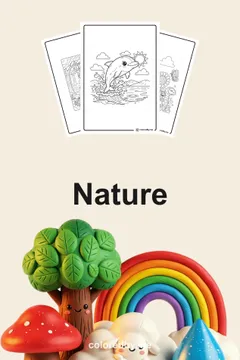 Nature coloring pages
