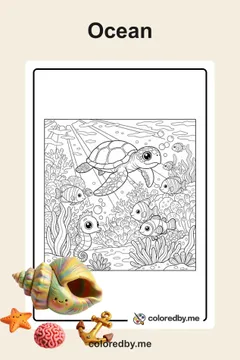 Ocean coloring pages