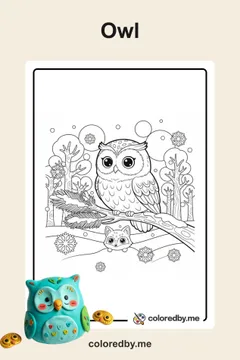 Owl coloring pages