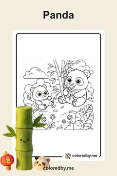 Panda coloring pages