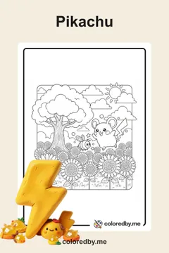 Pikachu coloring pages
