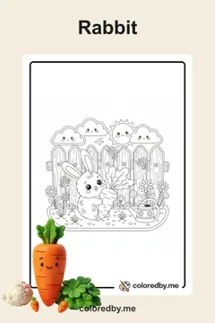 Rabbit coloring pages