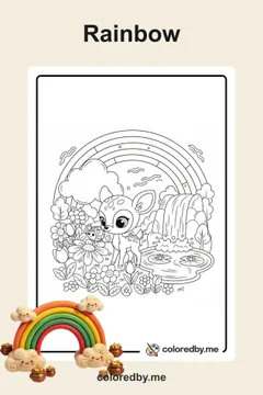 Rainbow coloring pages
