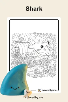 Shark coloring pages