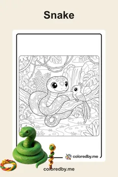 Snake coloring pages