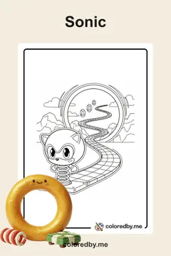 Sonic coloring pages