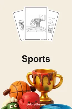 Sports coloring pages