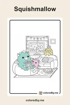 Squishmallow coloring pages