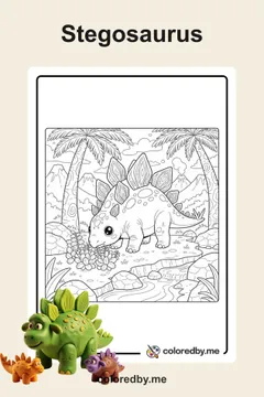Stegosaurus coloring pages