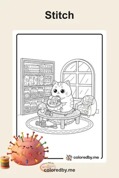 Stitch coloring pages