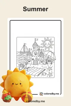 Summer coloring pages