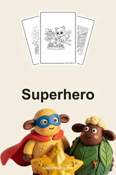 Superhero coloring pages