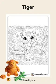 Tiger coloring pages