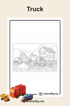 Truck coloring pages