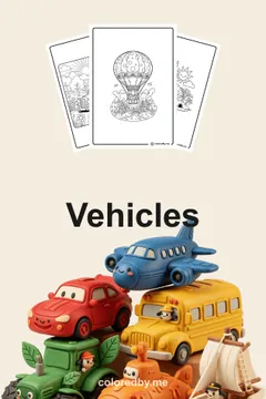 Vehicles coloring pages
