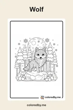 Wolf coloring pages