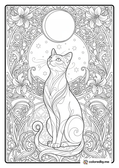 Celestial Feline of the Eclipse