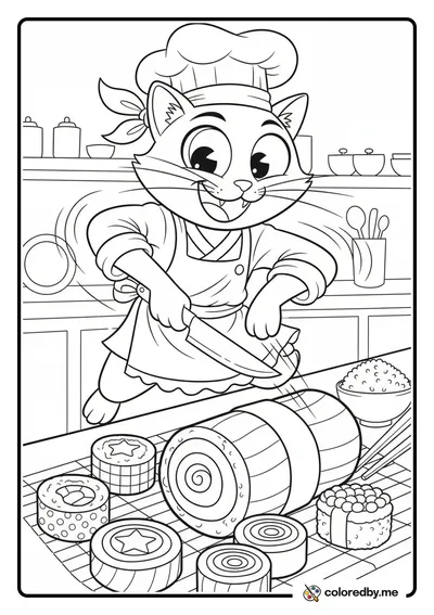 Master Sushi Chef Mittens