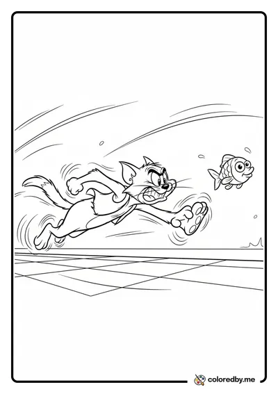 Classic Cartoon Cat Chase