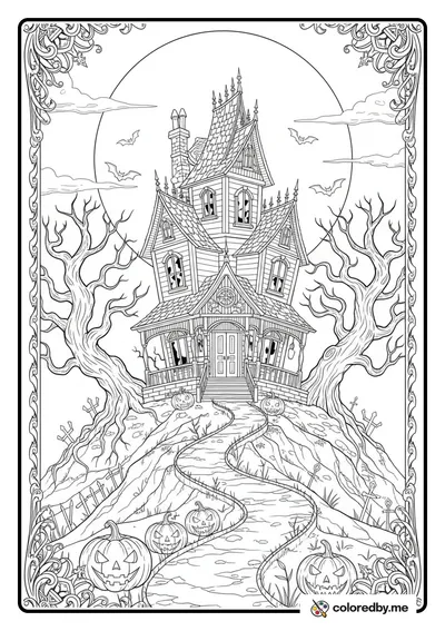 Haunted House with Bats