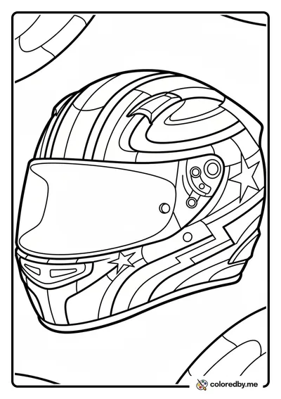 Racing Helmet with Cool Design