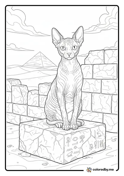 Ancient Guardian Sphinx Cat