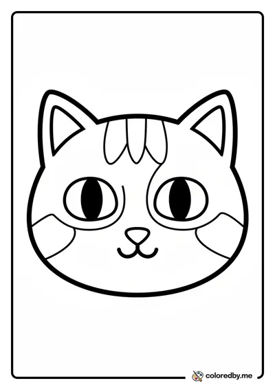Simple Cat Head Outline