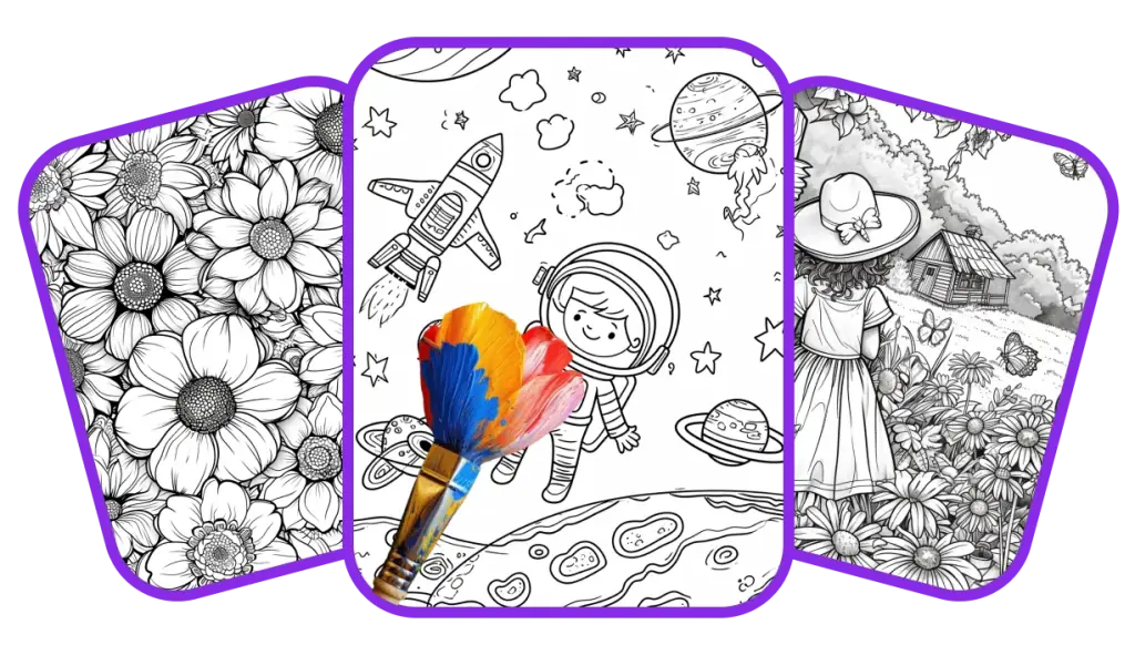 Free Printable Coloring Pages for Kids & Adults | Colored by Me