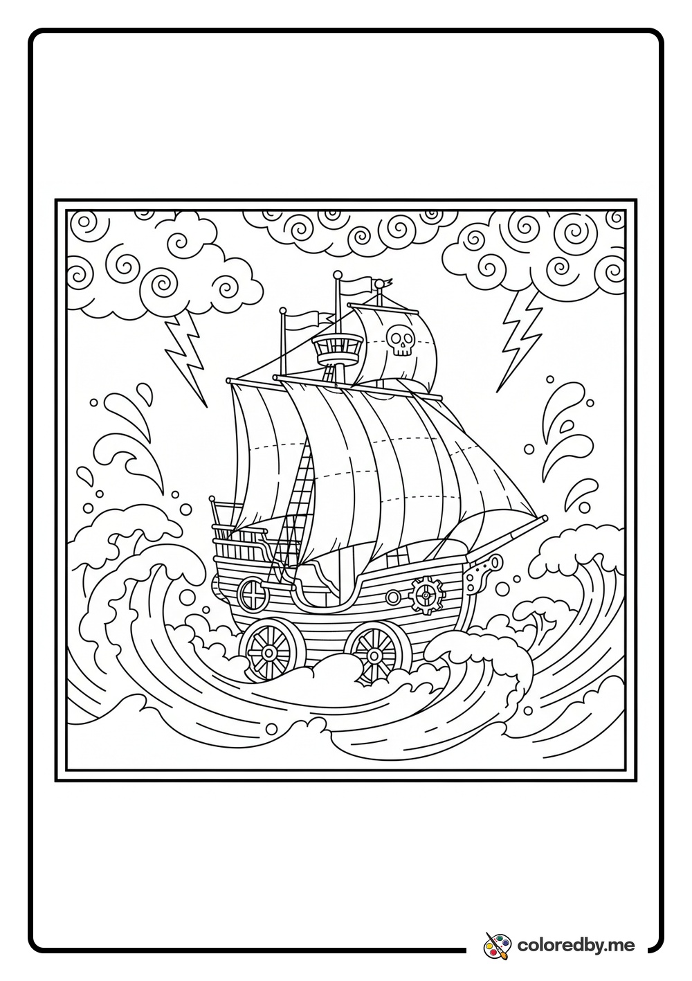 Pirate Adventure coloring page